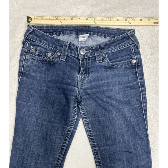 True Religion Section Skinny Blue Denim Jeans Women's Size 27 USA Made 27x33 - Picture 6 of 10